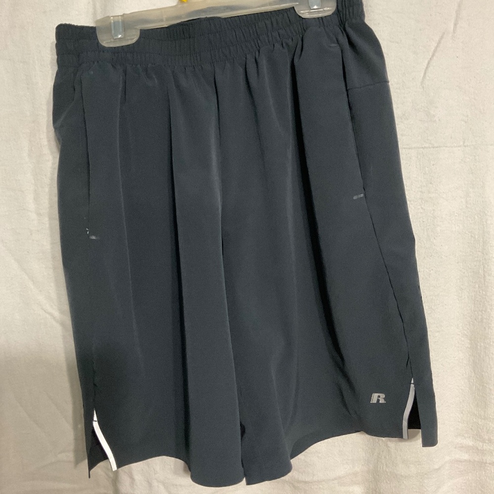 Running shorts dark gray size small.  M23